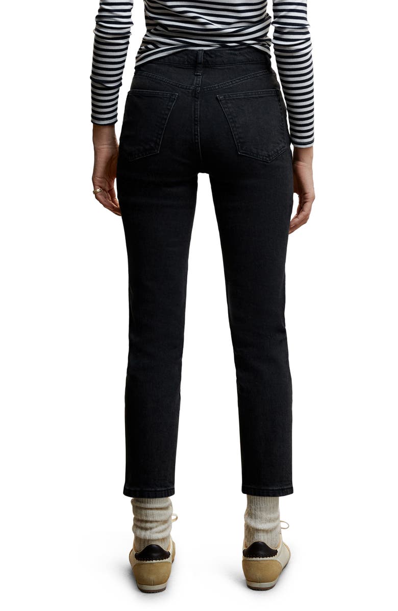 MANGO High Waist Crop Slim Jeans, Alternate, color,