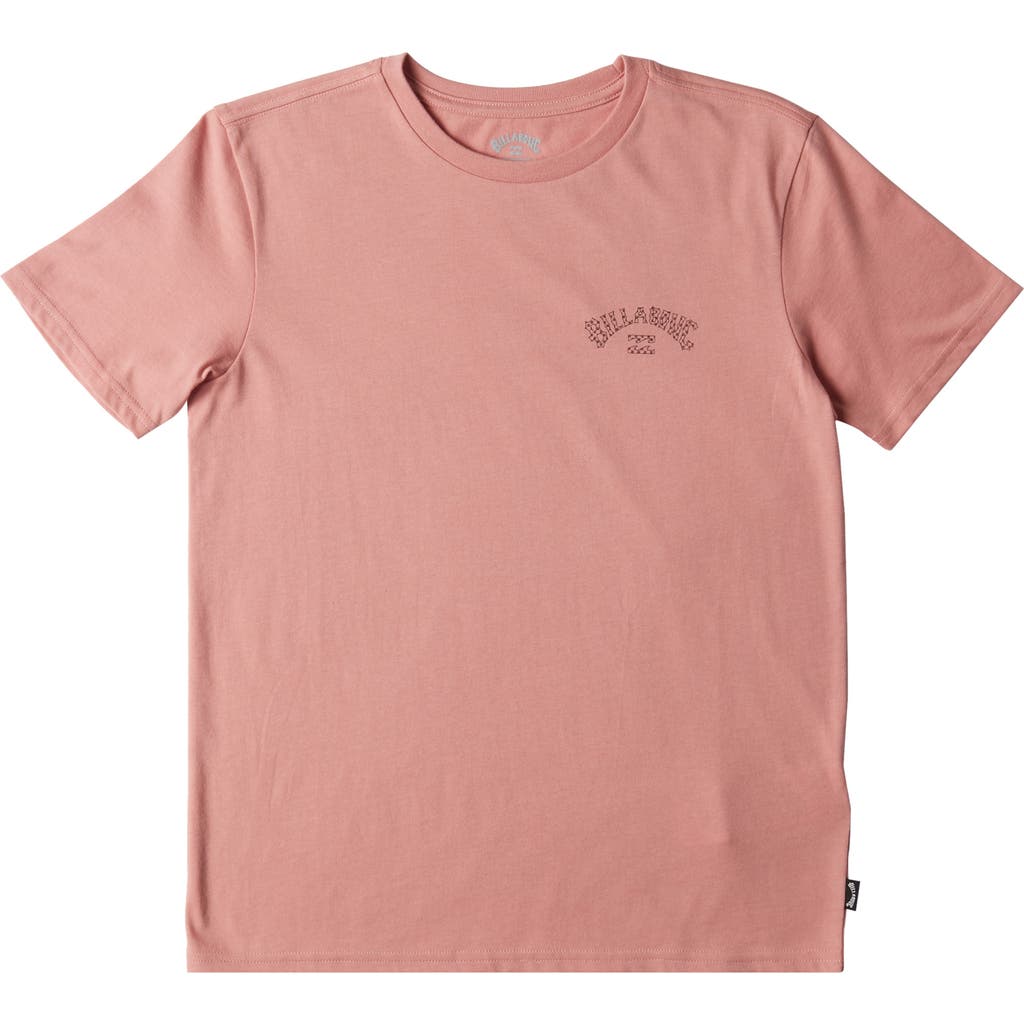Billabong Kids' Arch Fill Graphic T-shirt In Pink Haze