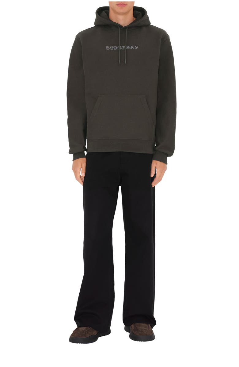 Burberry Paisley Logo Cotton Hoodie, Main, color,