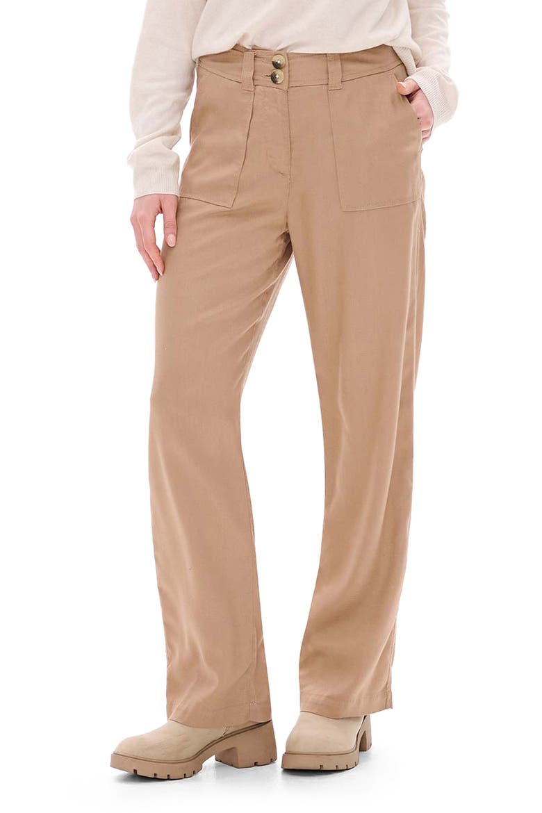 Wide Leg Tencel Lyocell Pants, Main, color, BURRO