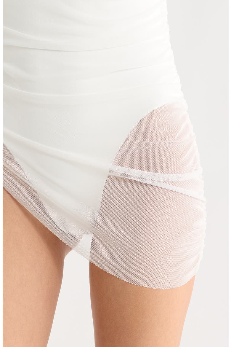 Amaris One-Piece Overlay Swimsuit, Alternate, color, IVORY SOLID