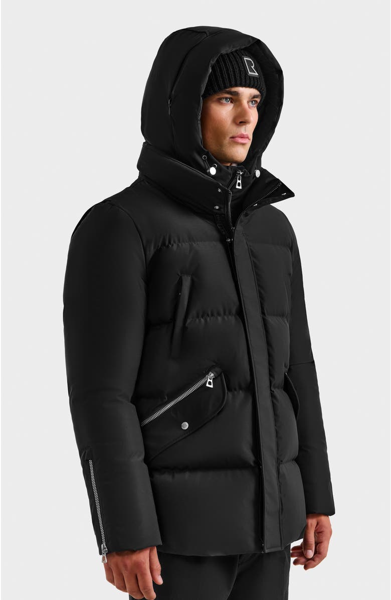 Rudsak Apollo Heritage Quilted Down Parka, Alternate, color, Black