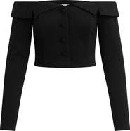 Favorite Daughter The Revenge Off the Shoulder Crop Top