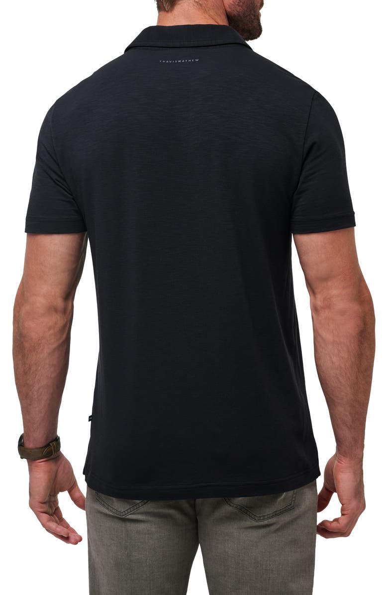 TravisMathew Cloud Slub Pocket Polo, Alternate, color, Black