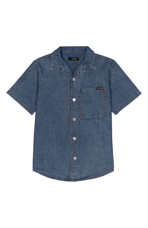 Kids' Denim Camp Shirt (Big Kid)