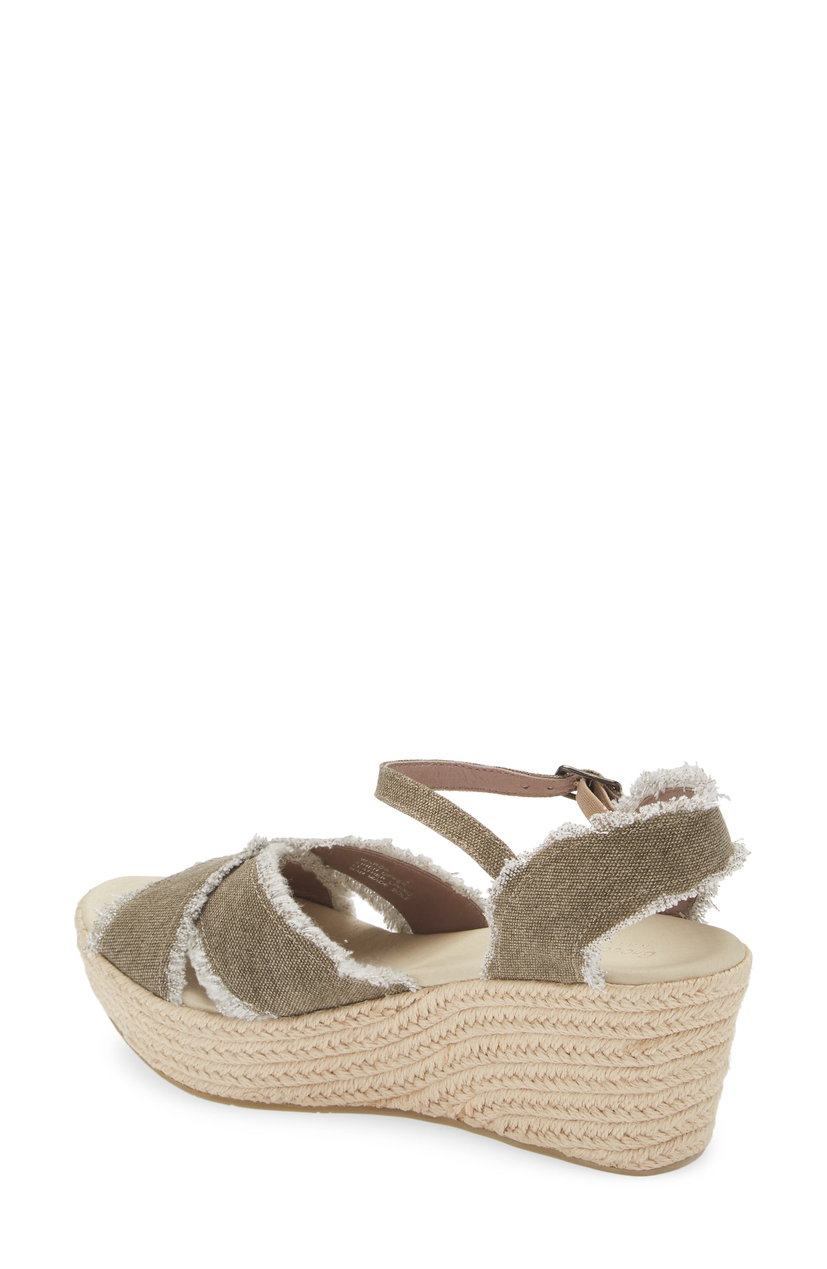 Chocolat Blu Wedge Espadrille Sandal, Alternate, color, Army Linen
