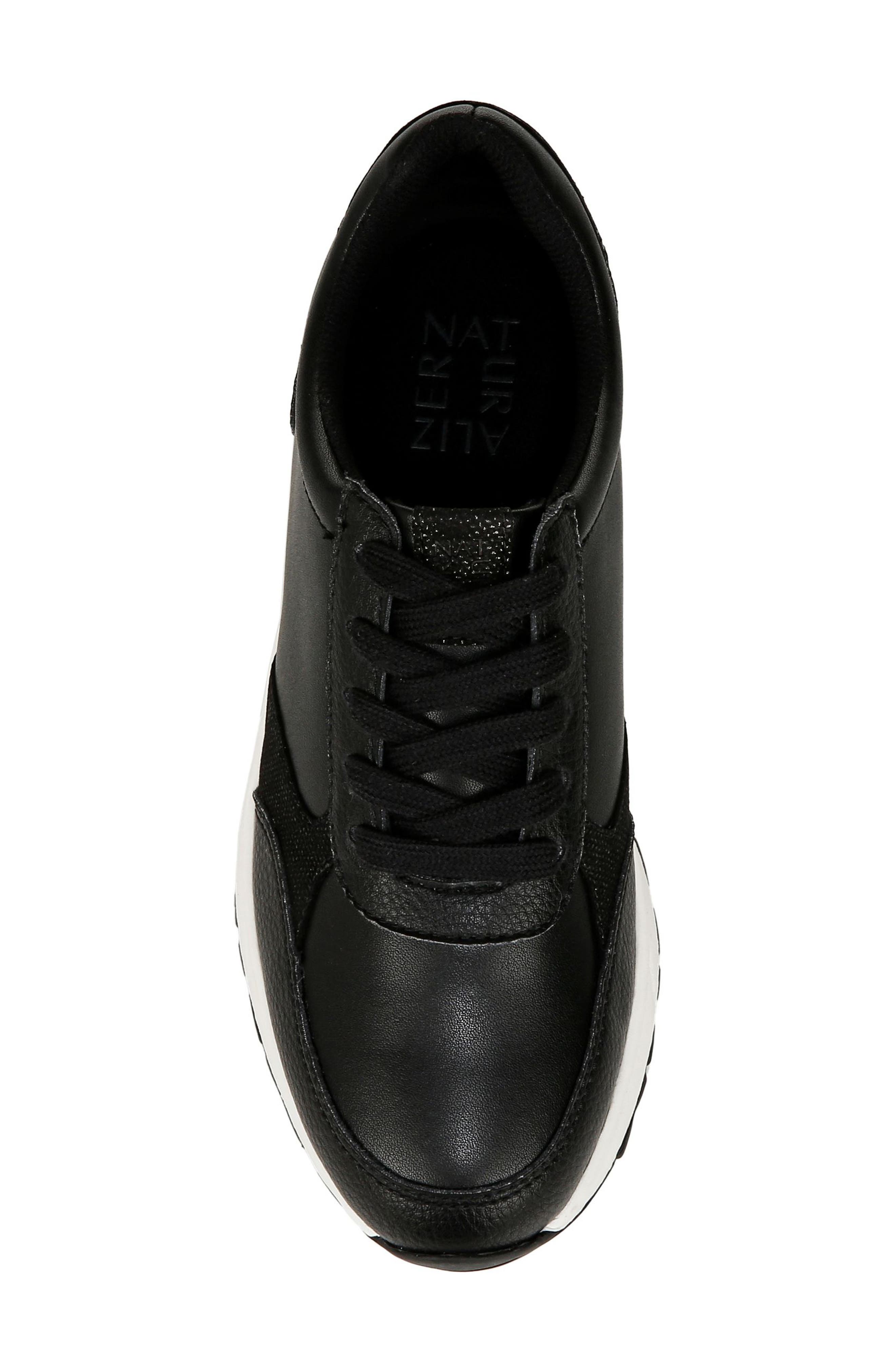 Naturalizer Shay Sneaker, Alternate, color, Black Leather