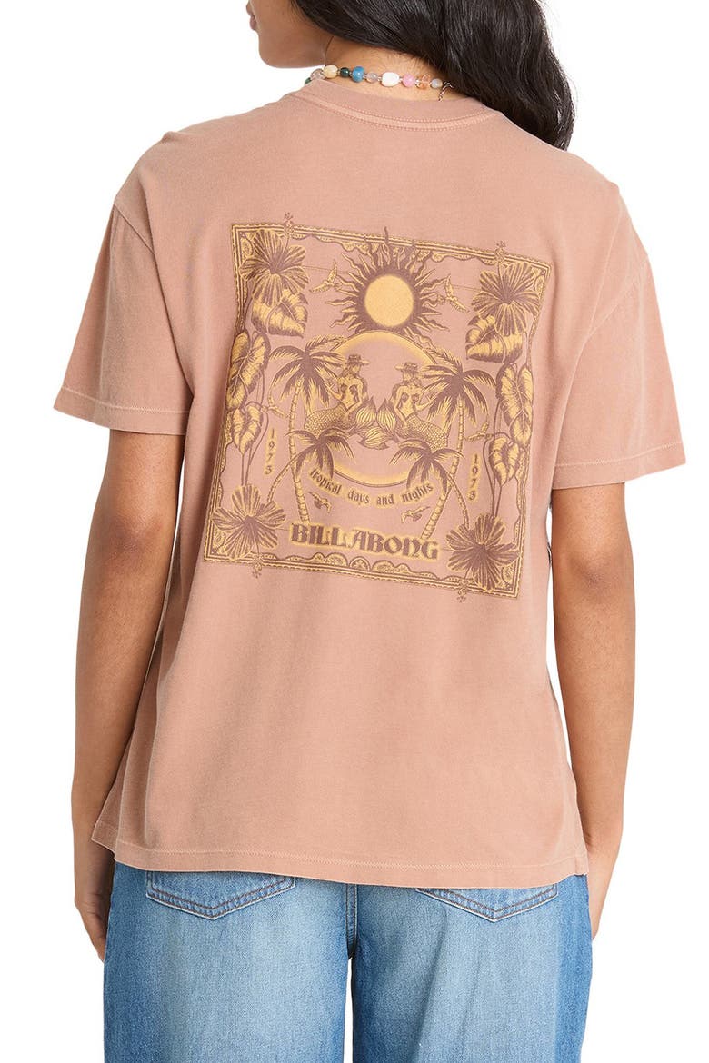 Hello Sundown Graphic T-Shirt, Alternate, color, SUGAR ALMOND