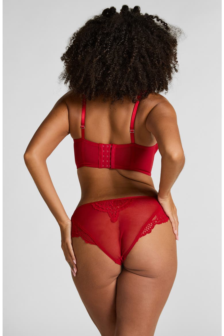 Whitney Brazilian Lace Panties, Alternate, color, CHILI PEPPER