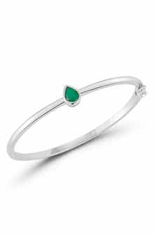 Pear Green Cubic Zirconia Bangle