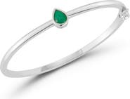SPHERA MILANO Pear Green Cubic Zirconia Bangle
