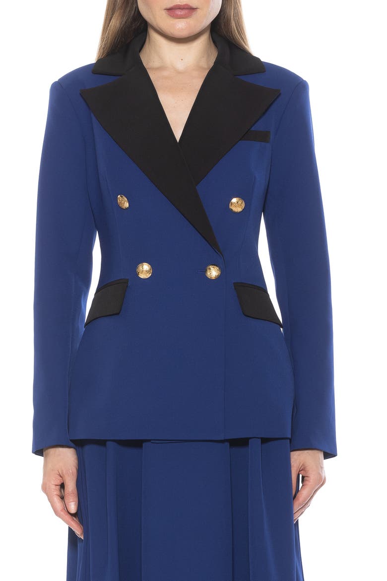 Double Breasted Jacket, Main, color, NAVY