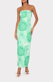 Milly Ella Jacquard Strapless Gown