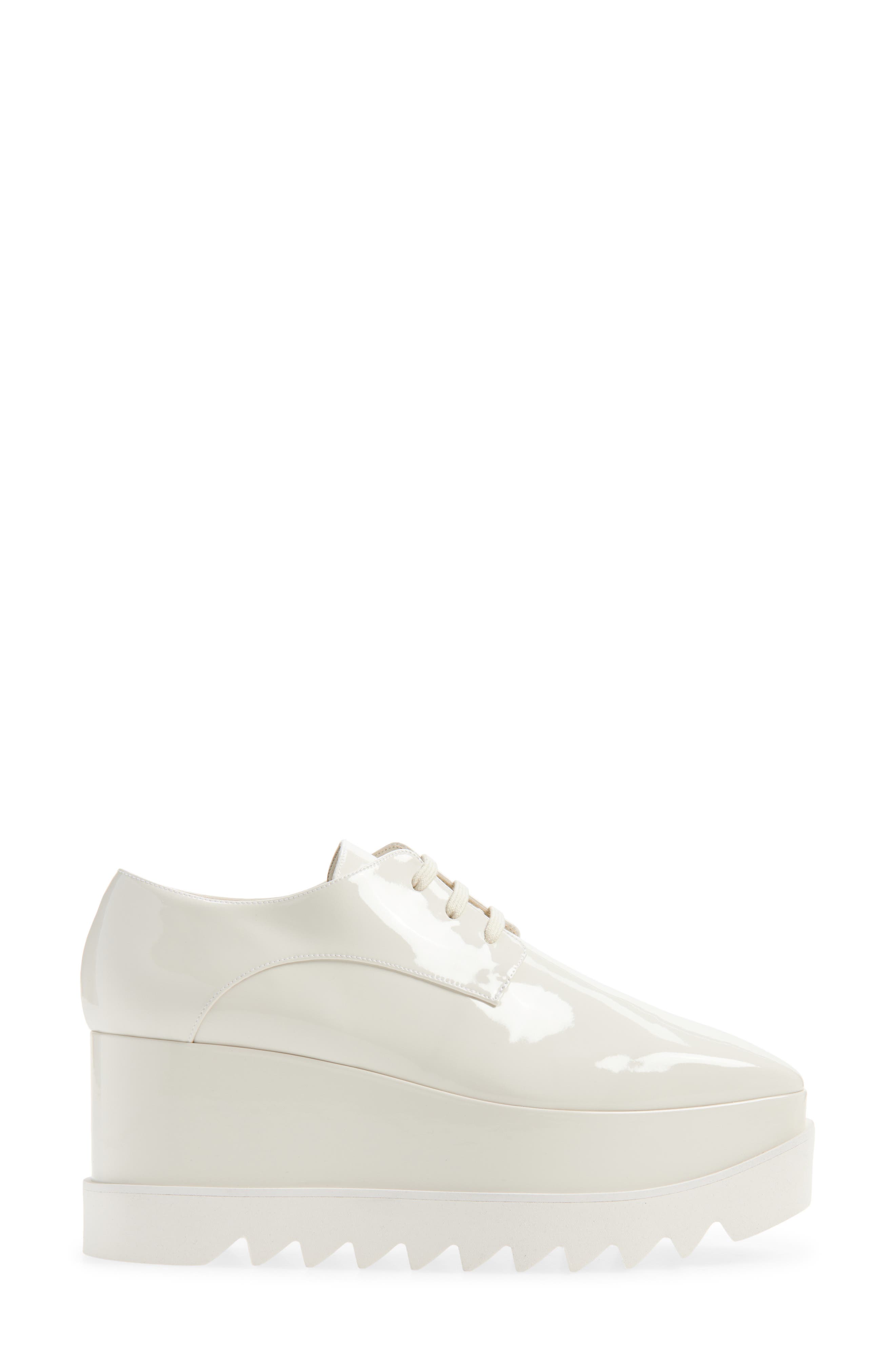 Stella McCartney Sneakelyse Platform Sneaker, Alternate, color, Ivory