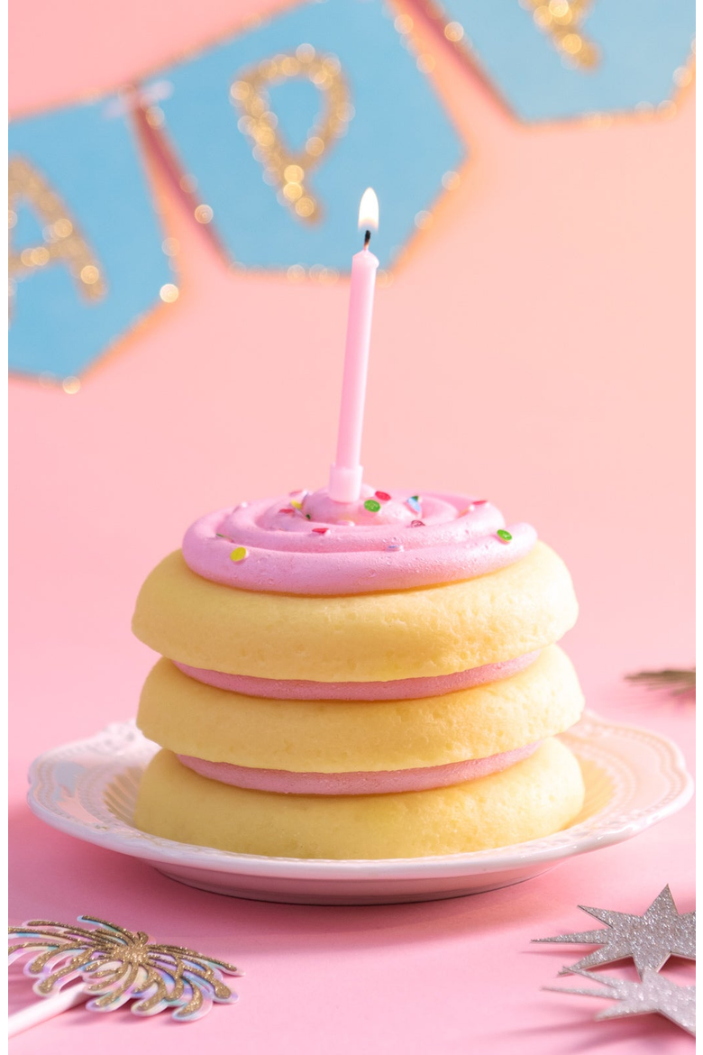 Cookie Cake Candle, Alternate, color, Pink