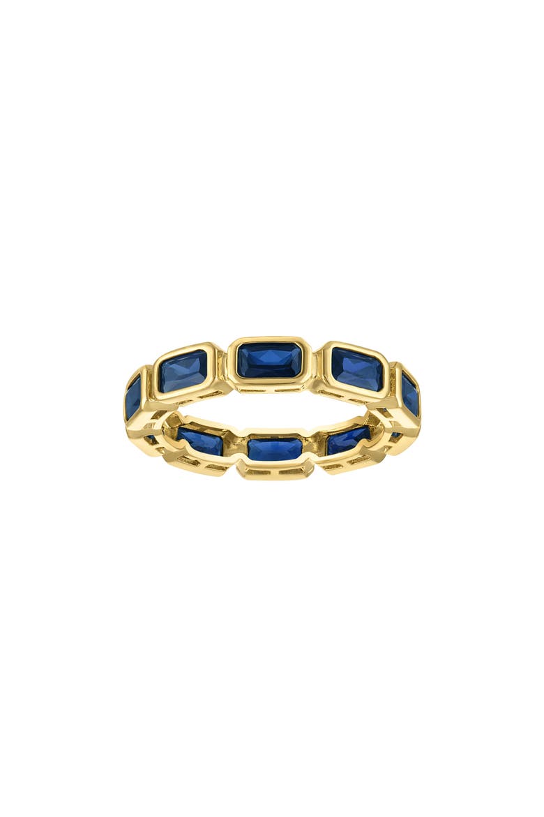 Lab Created Sapphire Eternity Ring, Main, color, BLUE