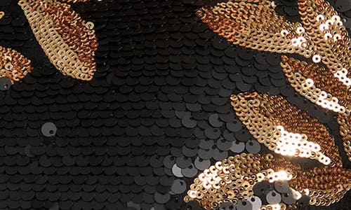 Marciano Daisy Sequin Long Sleeve Minidress In Multi