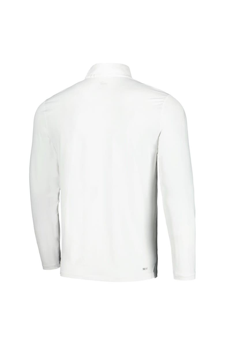 PUMA Men's Puma White Arnold Palmer Invitational Lightweight Quarter-Zip YOU-V Jacket, Alternate, color, White