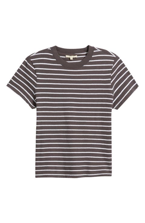 Stripe Relaxed Cotton Jersey T-Shirt