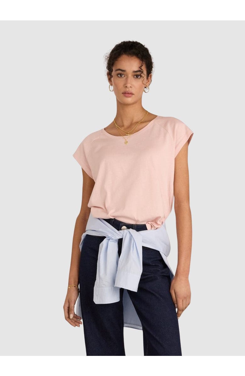 Baukjen Catherine Scoop Neck T-Shirt, Main, color, Powder Pink