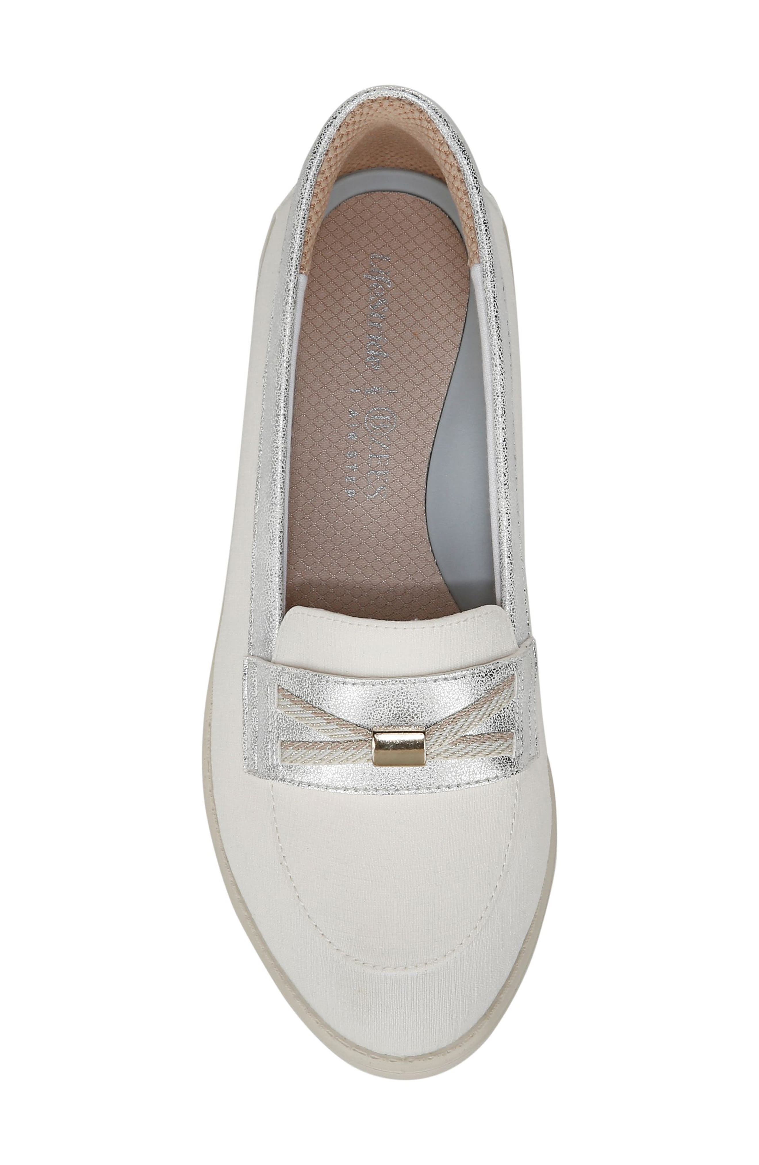 LifeStride All Aboard Boat Shoe, Alternate, color, White