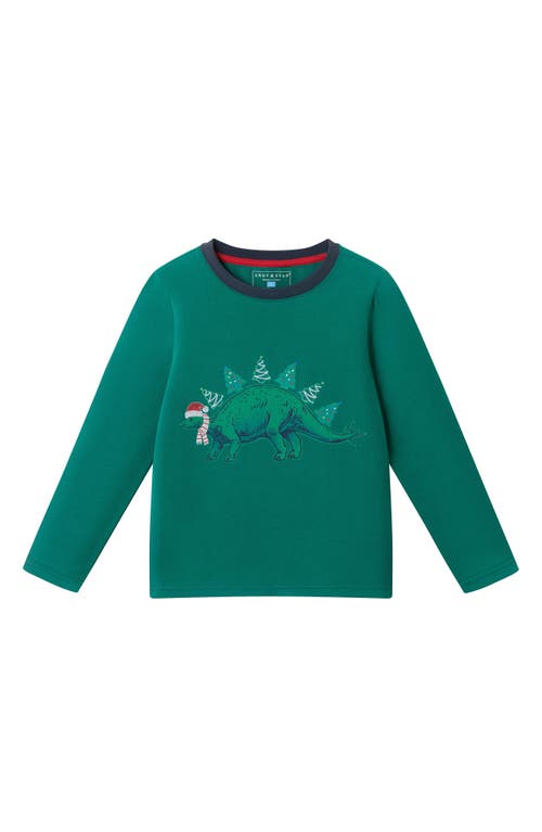 Andy & Evan Kids' Holiday Long Sleeve T-shirt In Green