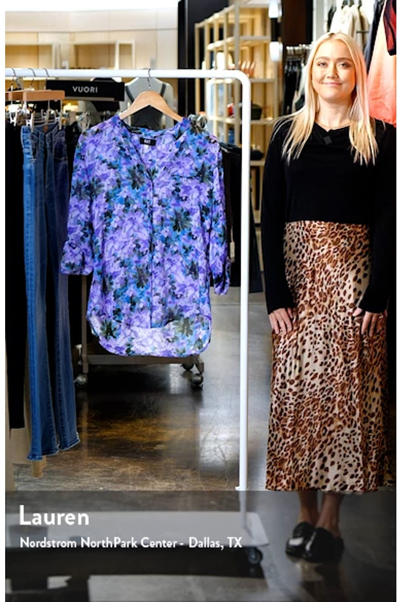 Jasmine Chiffon Button-Up Shirt video