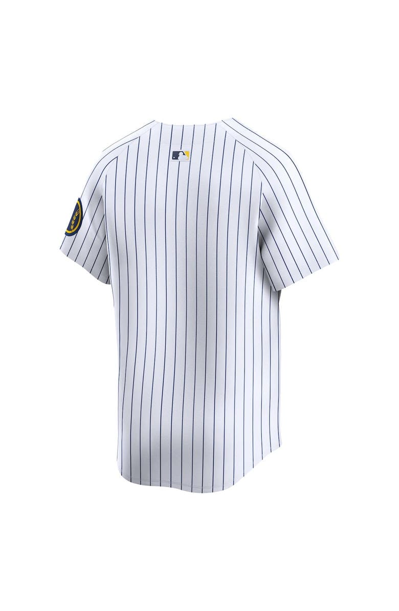 Nike Men's Nike White Milwaukee Brewers Alternate Limited Jersey, Alternate, color, 