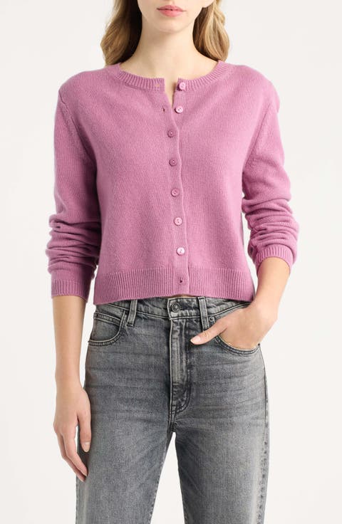 Clara Cashmere Crew Cardigan