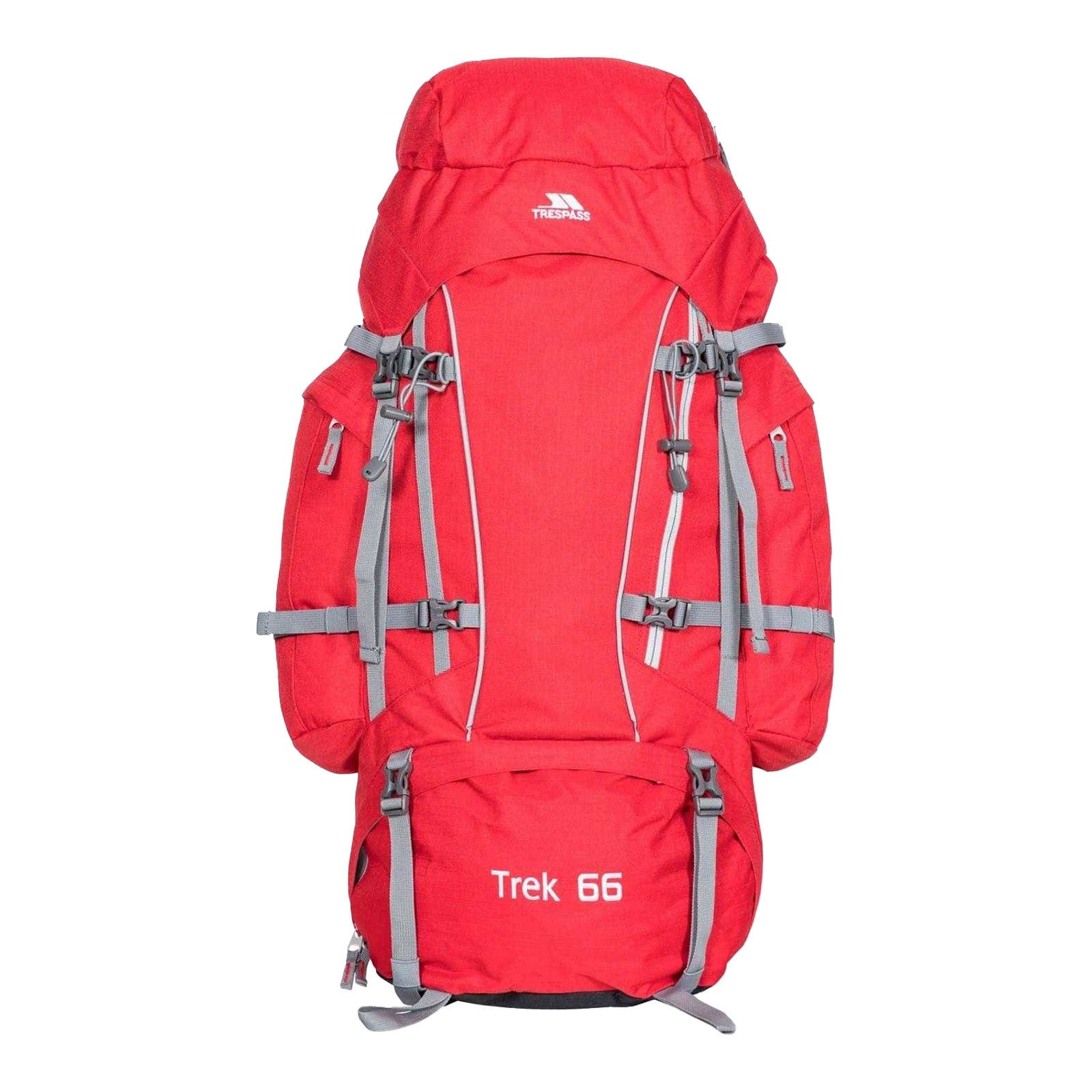 Trek Trekking 66L Rucksack, Main, color, Red Tone