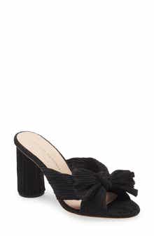 Penny Knotted Lamé Sandal
