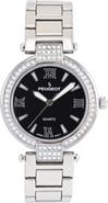 Peugeot T Bar European Crystal Bracelet Watch- 38MM