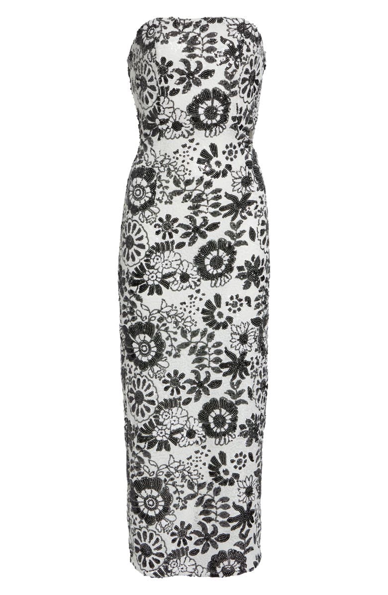 Ramy Brook Bonnie Sequin Strapless Sheath Dress, Alternate, color, 