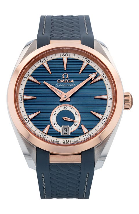 Omega Preowned 2024 Aqua Terra 150-Meter Gents 220.22.41.21.03.001 Rubber Strap Watch, 41mm