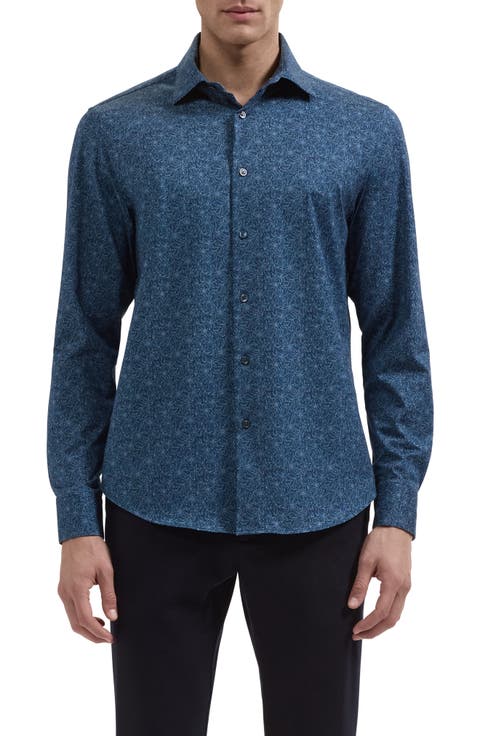 James OoohCotton® Flower Print Button-Up Shirt
