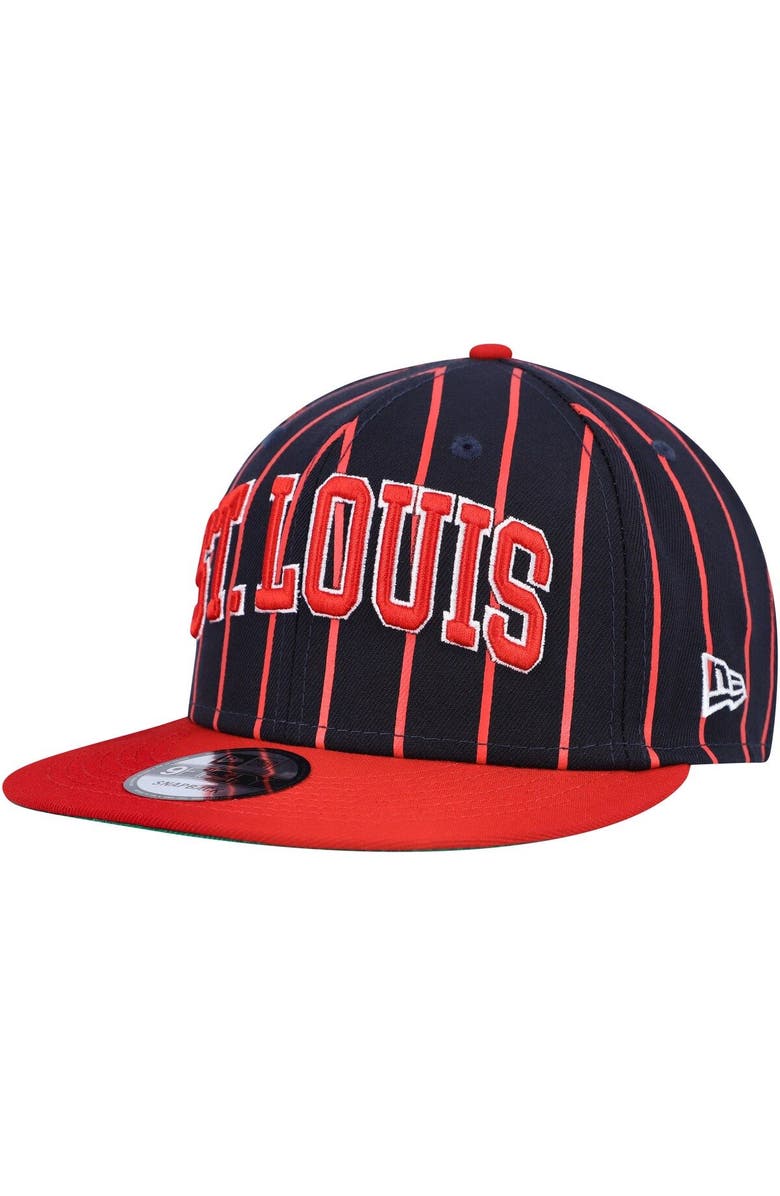 New Era Men's New Era Navy/Red St. Louis Cardinals City Arch 9FIFTY Snapback Hat, Alternate, color,