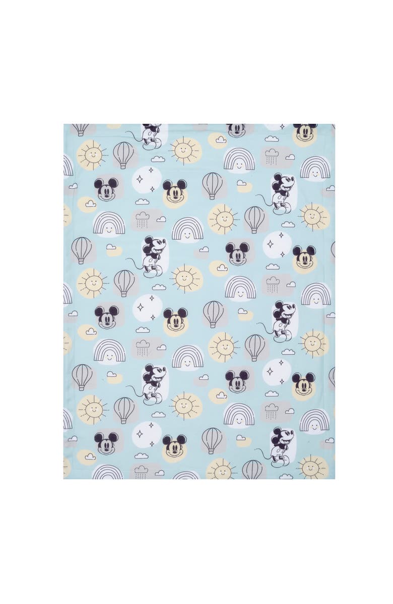 Lambs & Ivy Disney Baby Classic Mickey Mouse Soft Fleece Baby Blanket, Alternate, color, Blue
