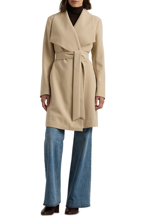 ジャケット・アウター laubeblanc Belted Wool long gilet Belted Wool long gilet – L'AUBE BLANC