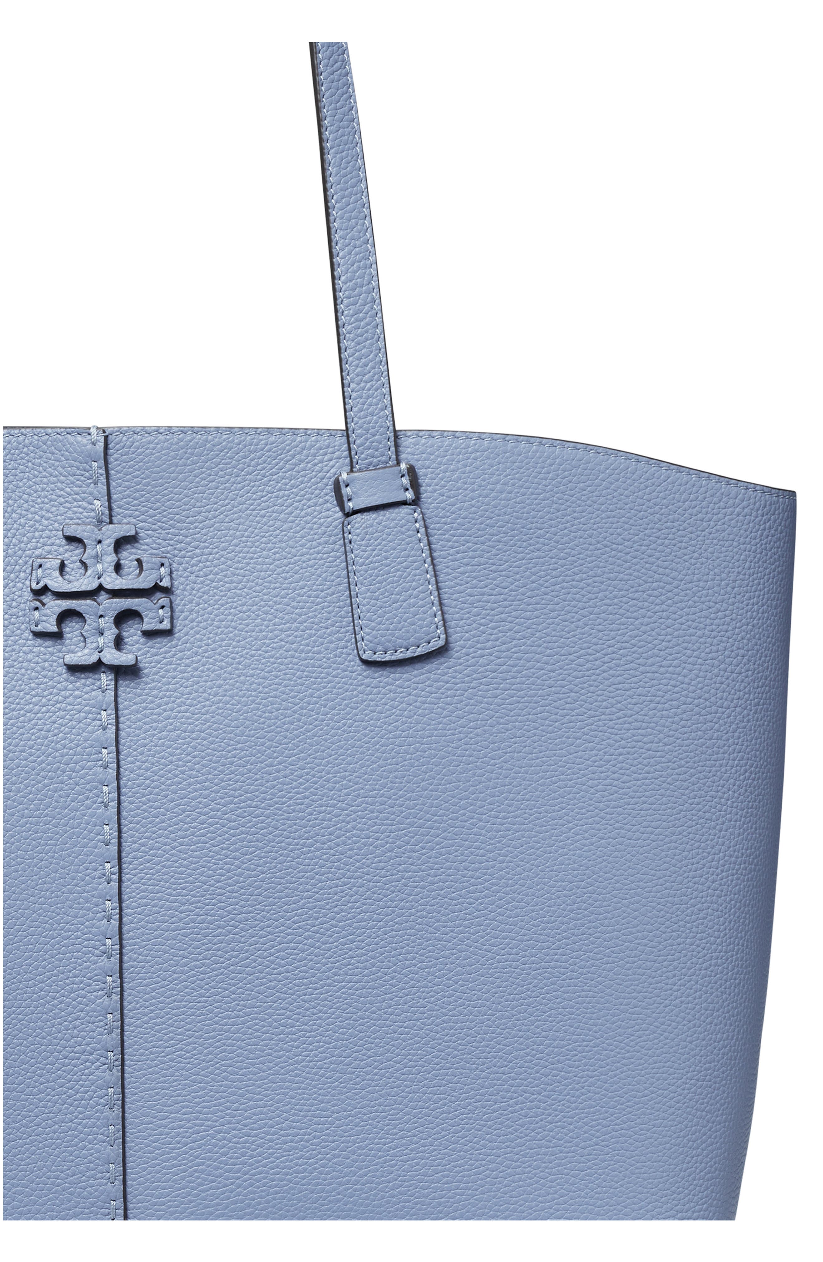 McGraw Leather Tote, Alternate, color, BLUEWOOD