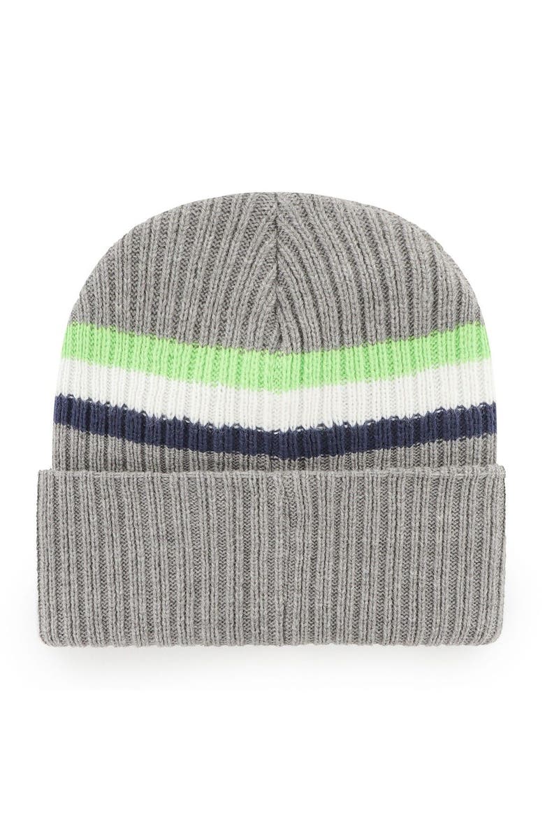 '47 Men's '47  Gray Seattle Seahawks Highline Cuffed Knit Hat, Alternate, color, 