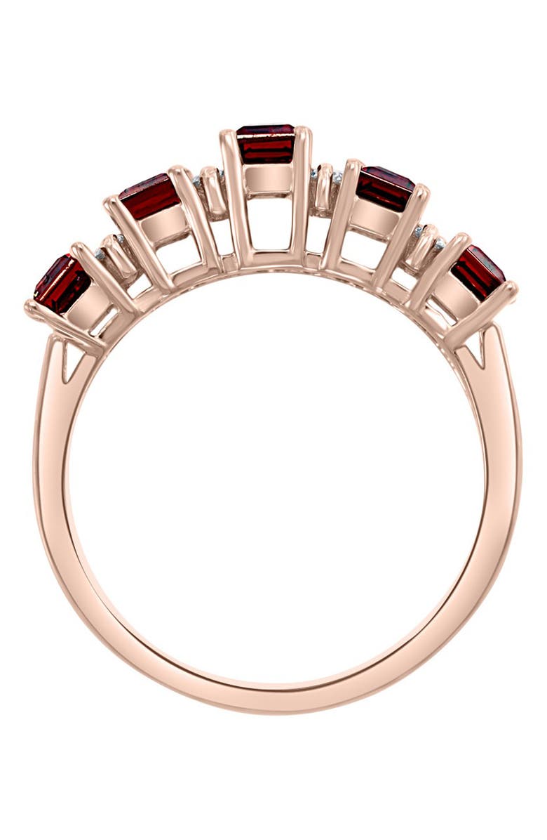 EFFY 14K Rose Gold Garnet Diamond Ring, Alternate, color, 