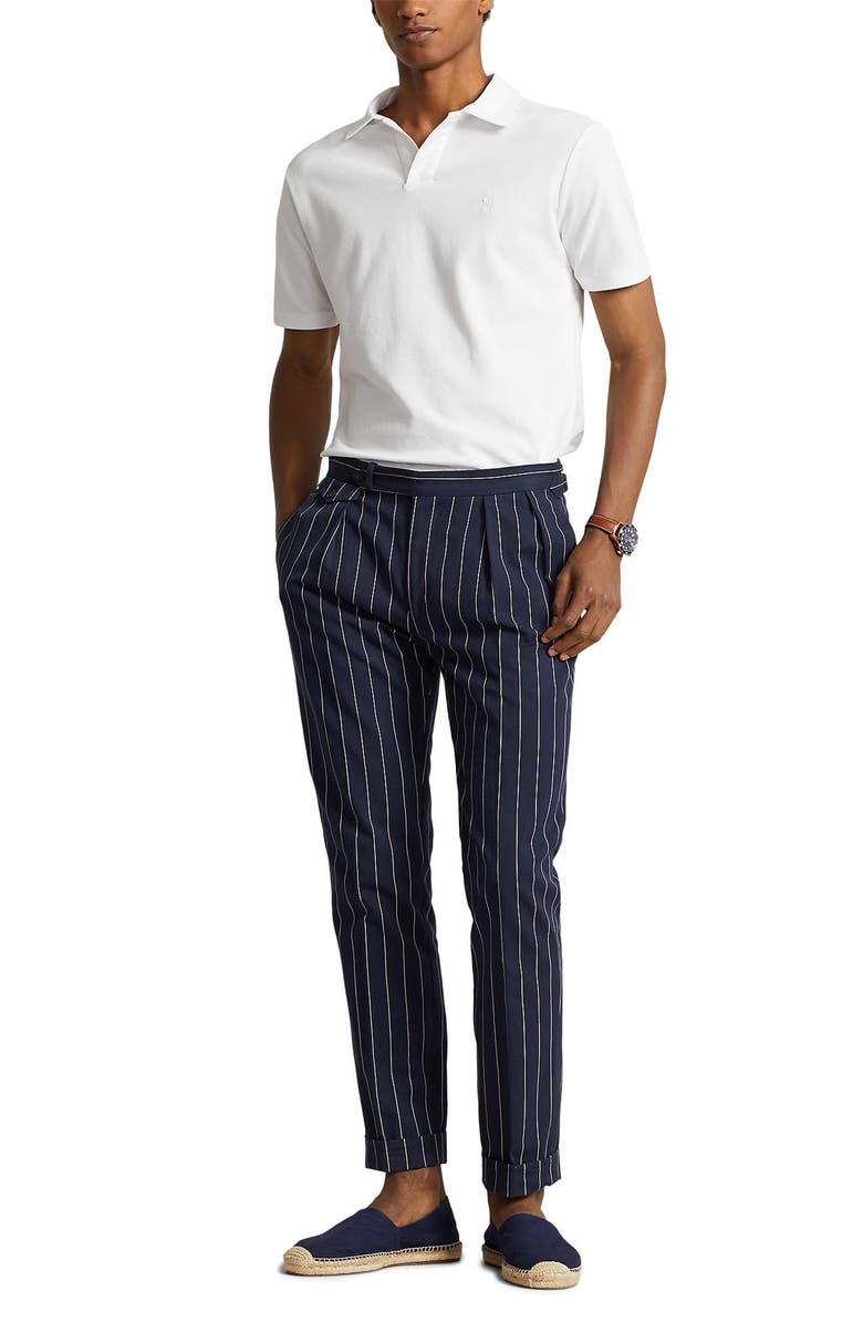 Polo Ralph Lauren Solid Johnny Collar Piqué Polo, Alternate, color,