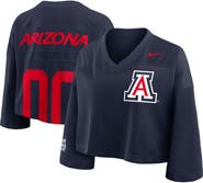 Nike Women's Nike Navy Arizona Wildcats Cropped Mesh Fashion Jersey
