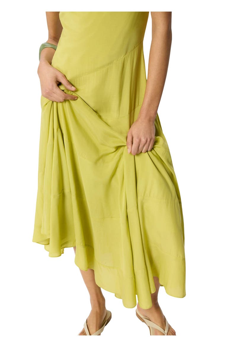 V-Neck Tiered Sleeveless Midi Dress, Alternate, color, Pale Green
