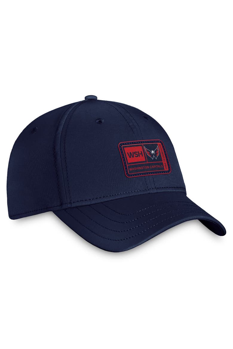 Men's Fanatics Branded  Navy Washington Capitals Authentic Pro Training Camp Flex Hat, Alternate, color, Navy