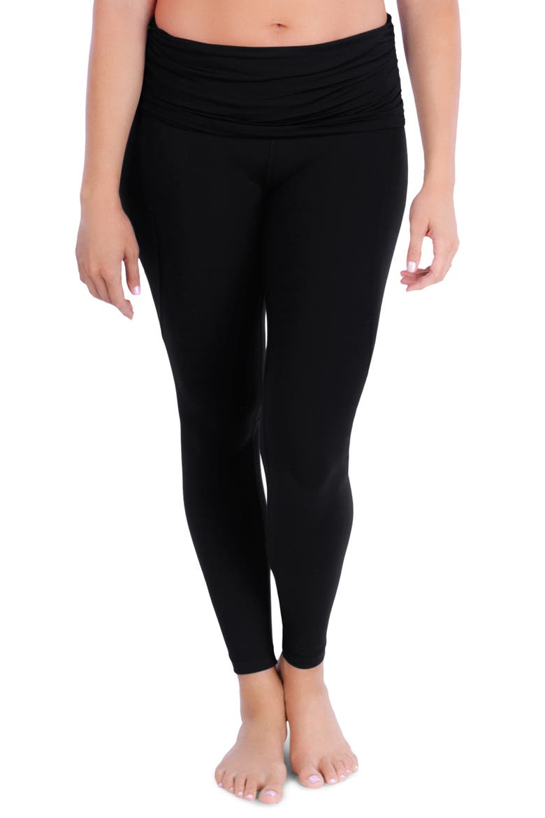 ActiveSupport® Essential Maternity Leggings, Alternate, color, BLACK
