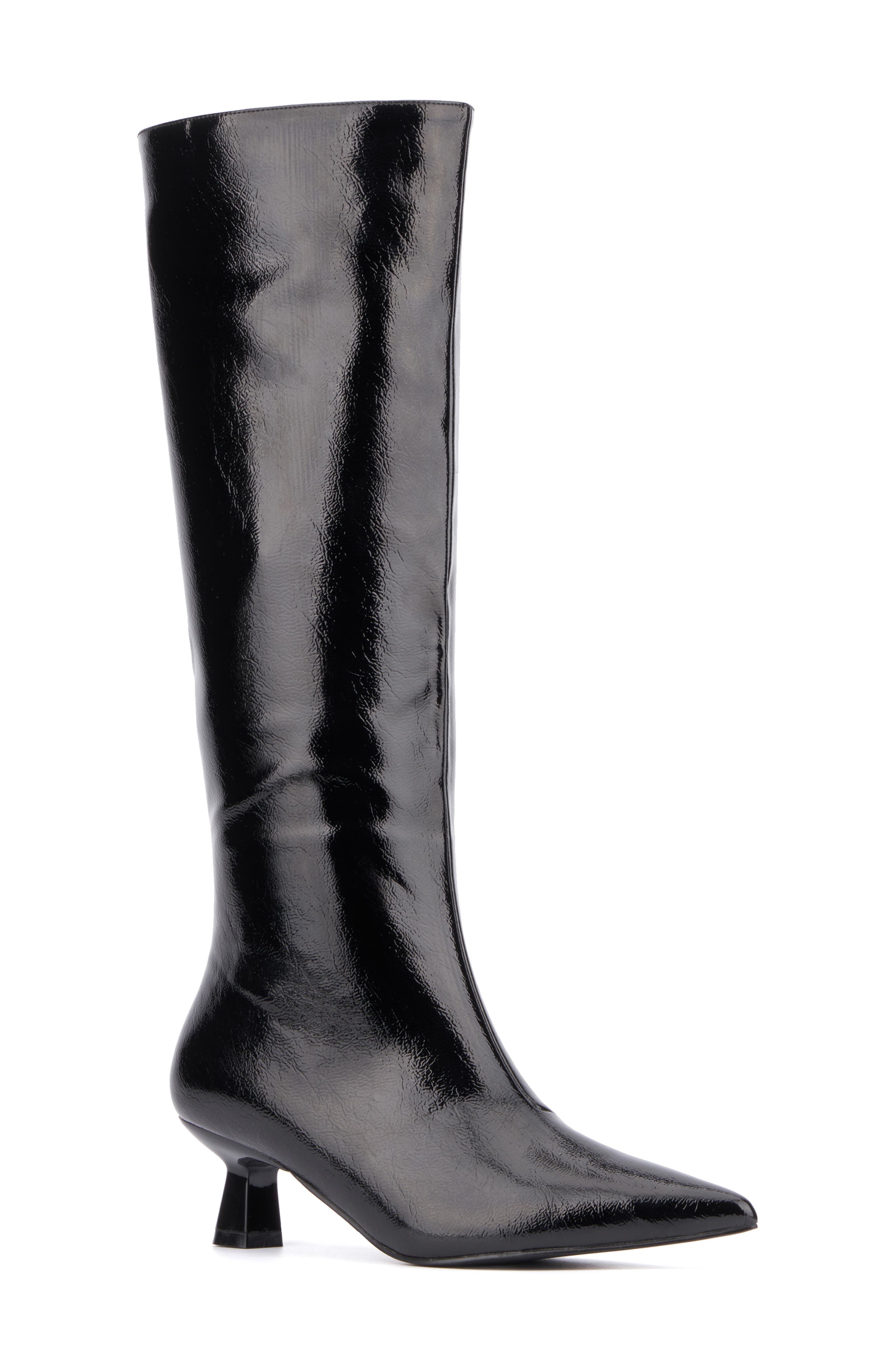 OLIVIA MILLER Mars Knee High Boot, Main, color, Black