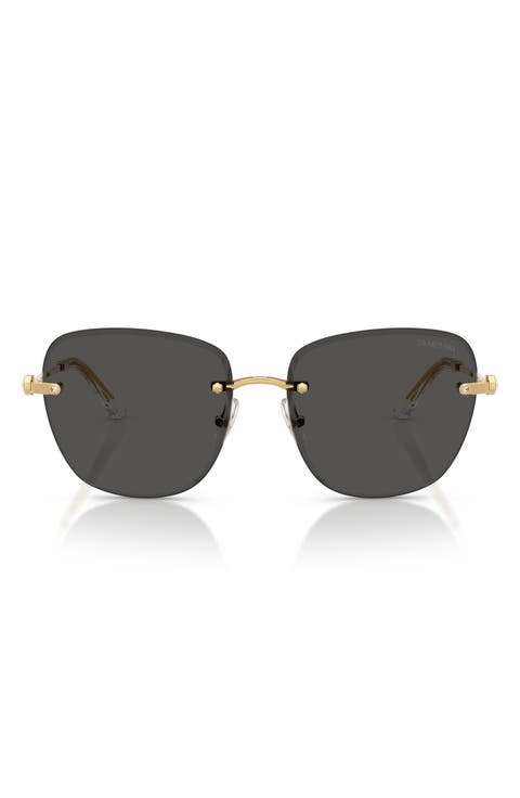 58mm Gradient Square Sunglasses