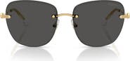 Swarovski 58mm Gradient Square Sunglasses