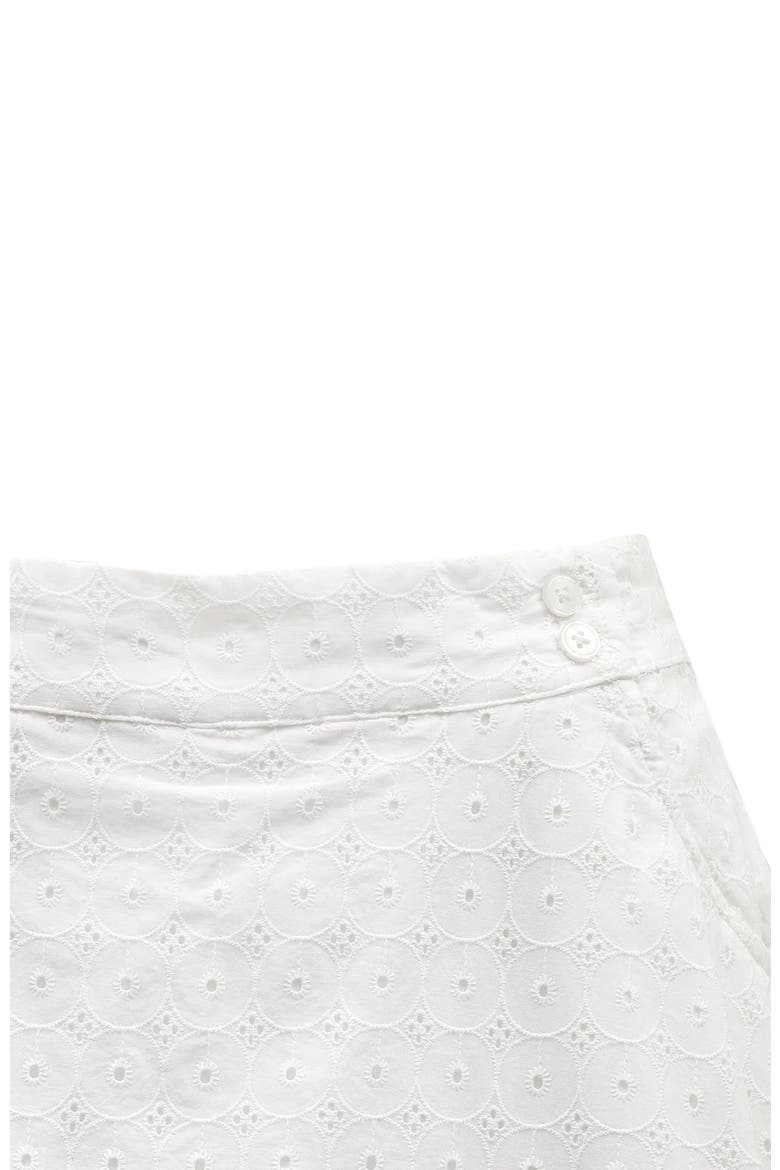 Women's Organic Eyelet Skort, Alternate, color, White Circle Grid Eyelet
